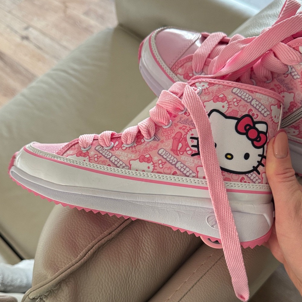 Hello Kitty Pink and White Kids Sneakers heelys